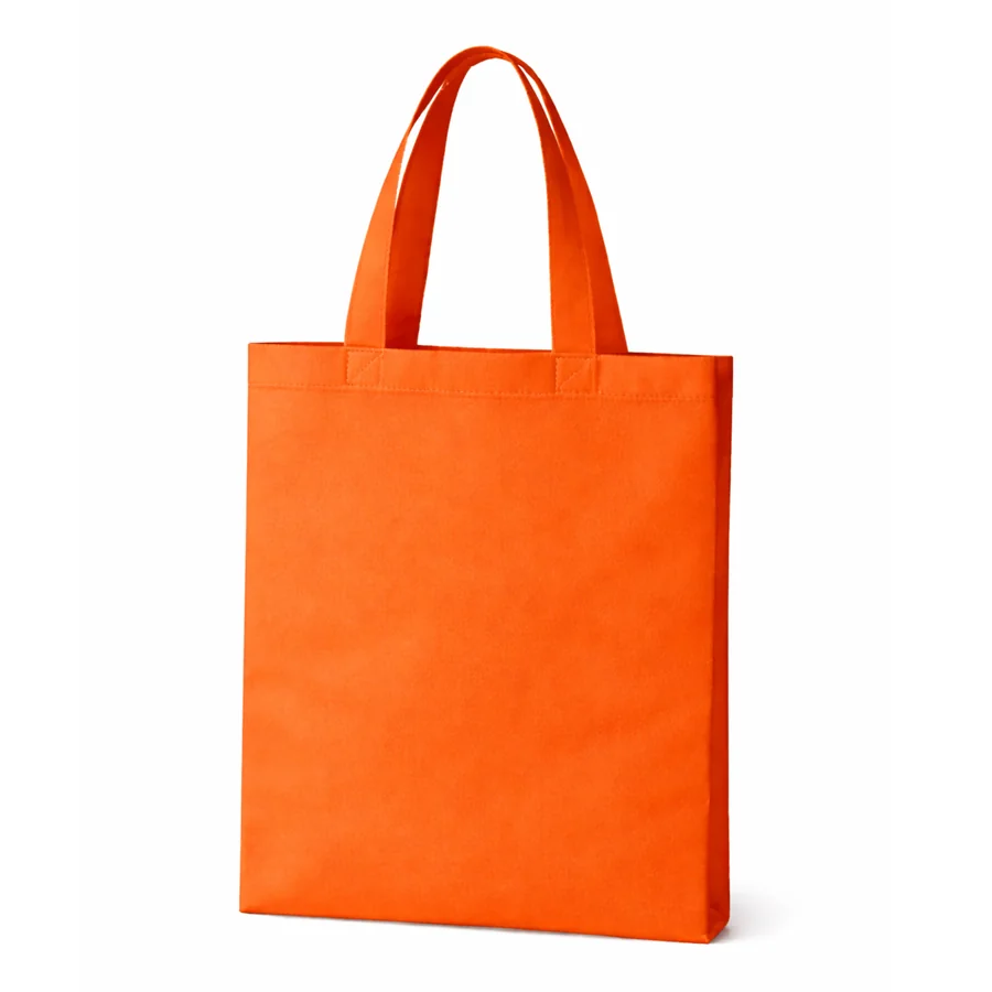 Bolsa plana naranja lisa de Bee Bags, lista para llevar tu marca