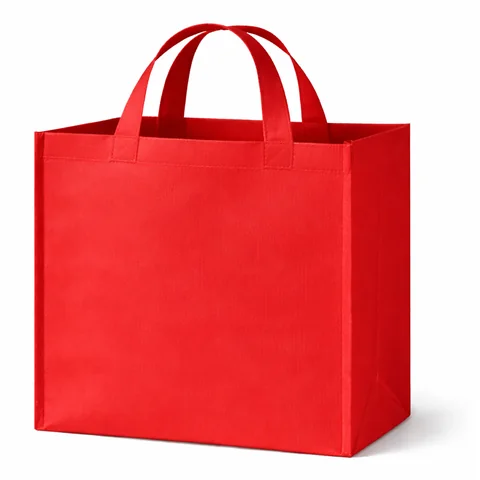 Bolsa con fuelle roja
